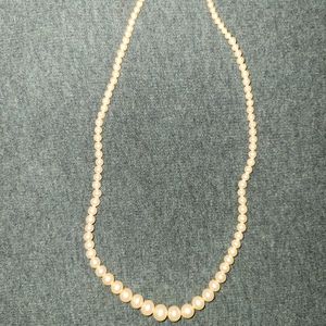 18in vintage imitation pearl necklace